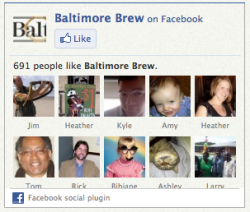 The Baltimore Brew added this tool to encourage users to “Like” the site’s Facebook page.